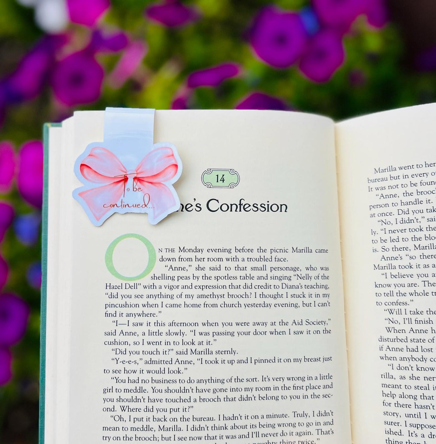 "To be continued..." Magnetic Book mark