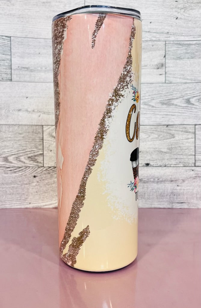 "Give me coffee...Give me Jesus" 20oz Skinny Tumbler