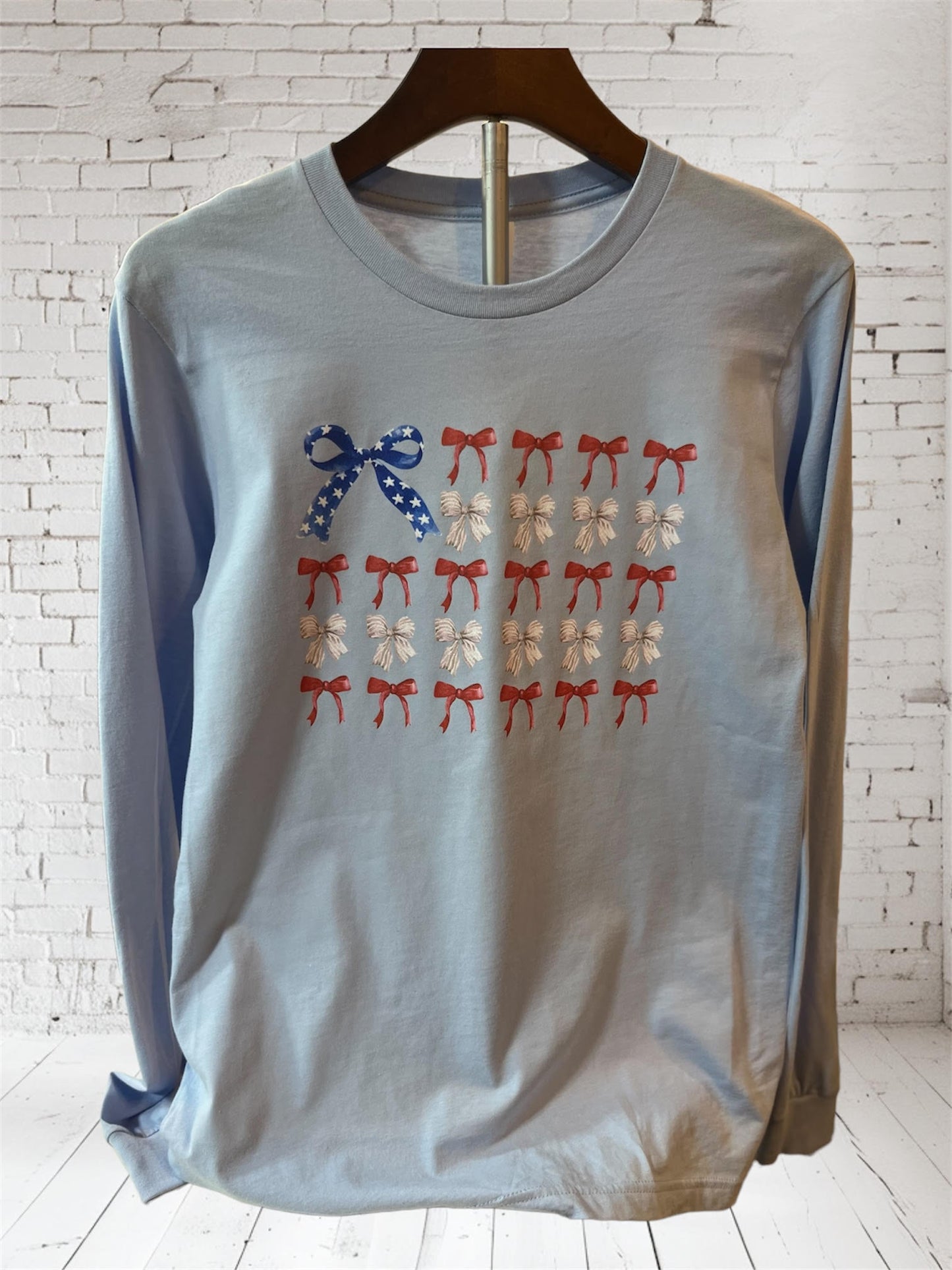 U.S.A. Flag Bow T-Shirt