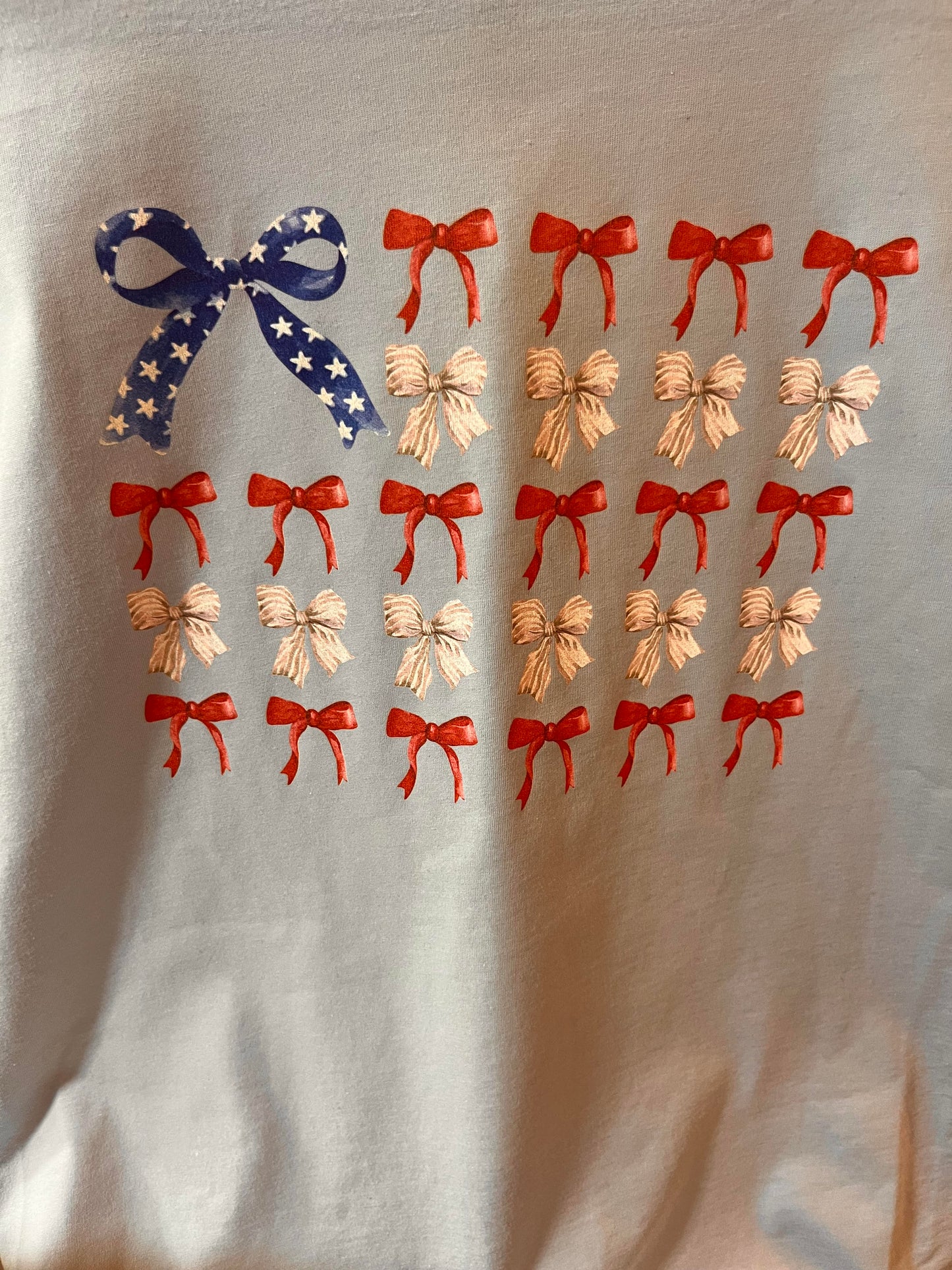 U.S.A. Flag Bow T-Shirt