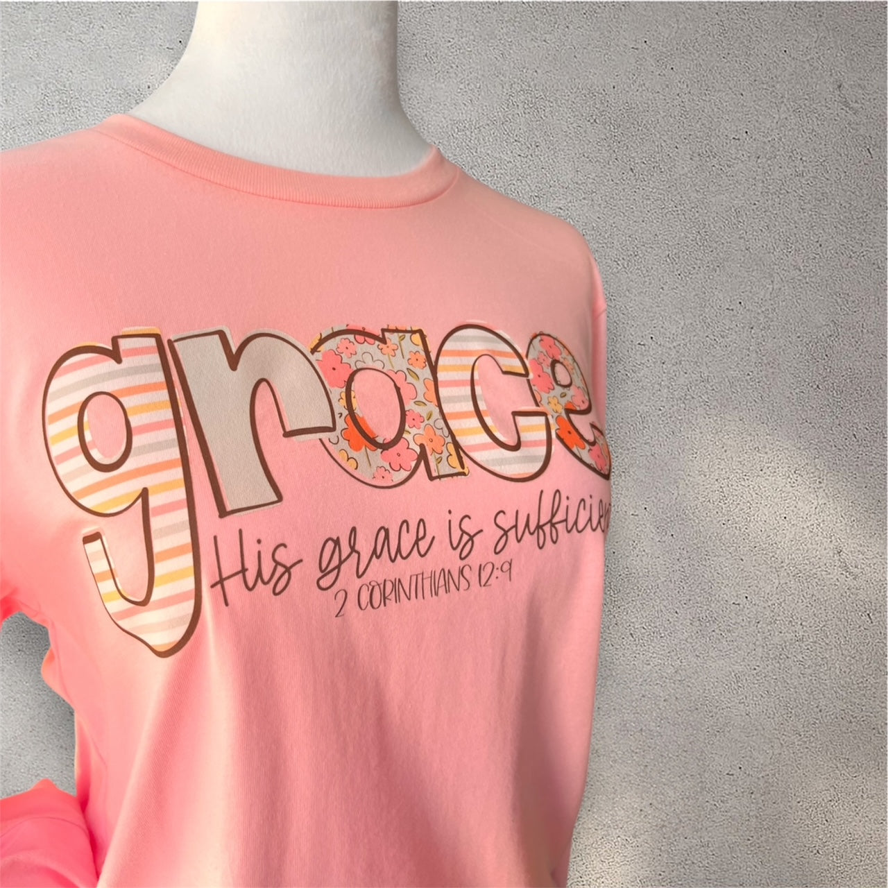 "His grace is sufficient" 2 Cor. 12:9.