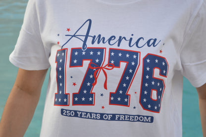 1776 Red, White & Radiant Tee