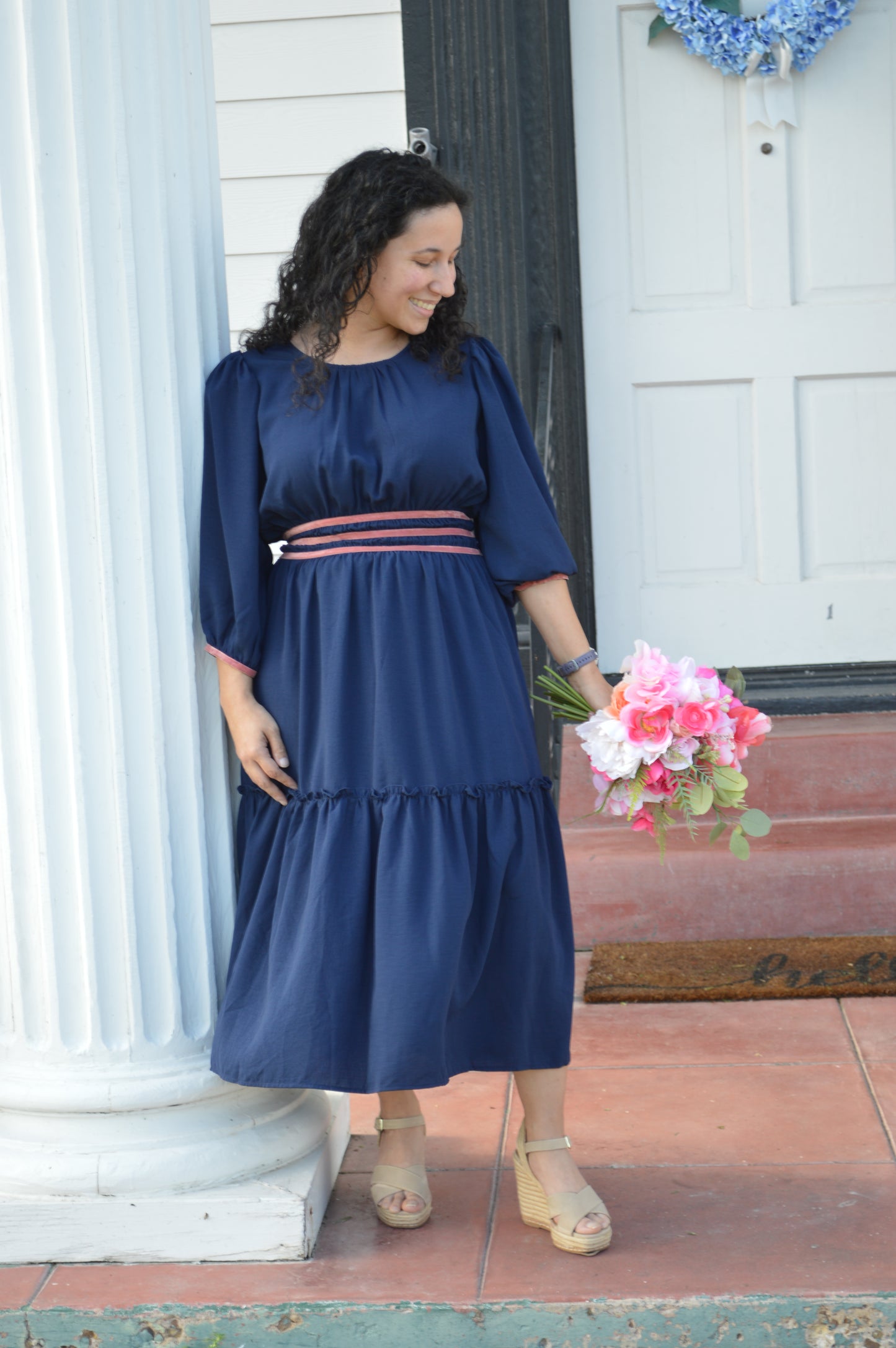 The Classy Girl Navy Dress