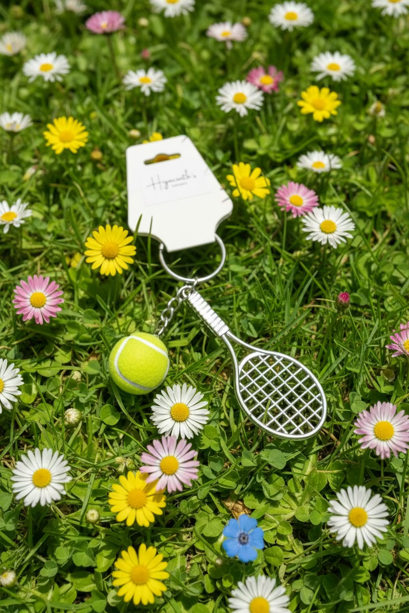 🎾 Tennis Sparkle Keychain / Bag Charm