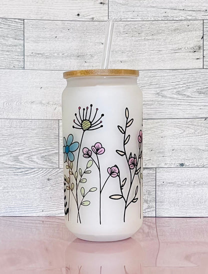 "Teachers plant seeds that grow forever" 18oz glass Tumbler