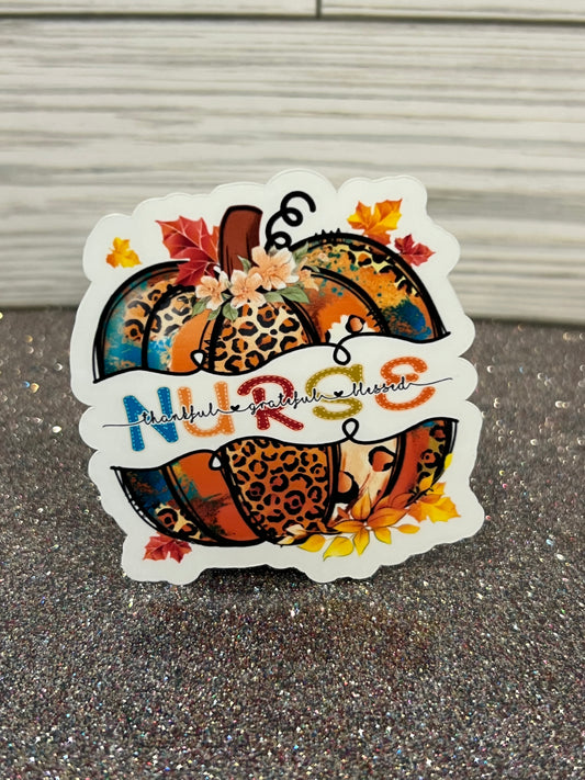 Sticker "Thankful Grateful, Blessed Nurse"