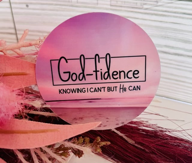 "God-Fidence" Sticker