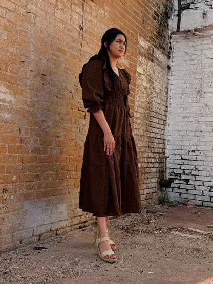The Celeste Ruffle Flare Dress