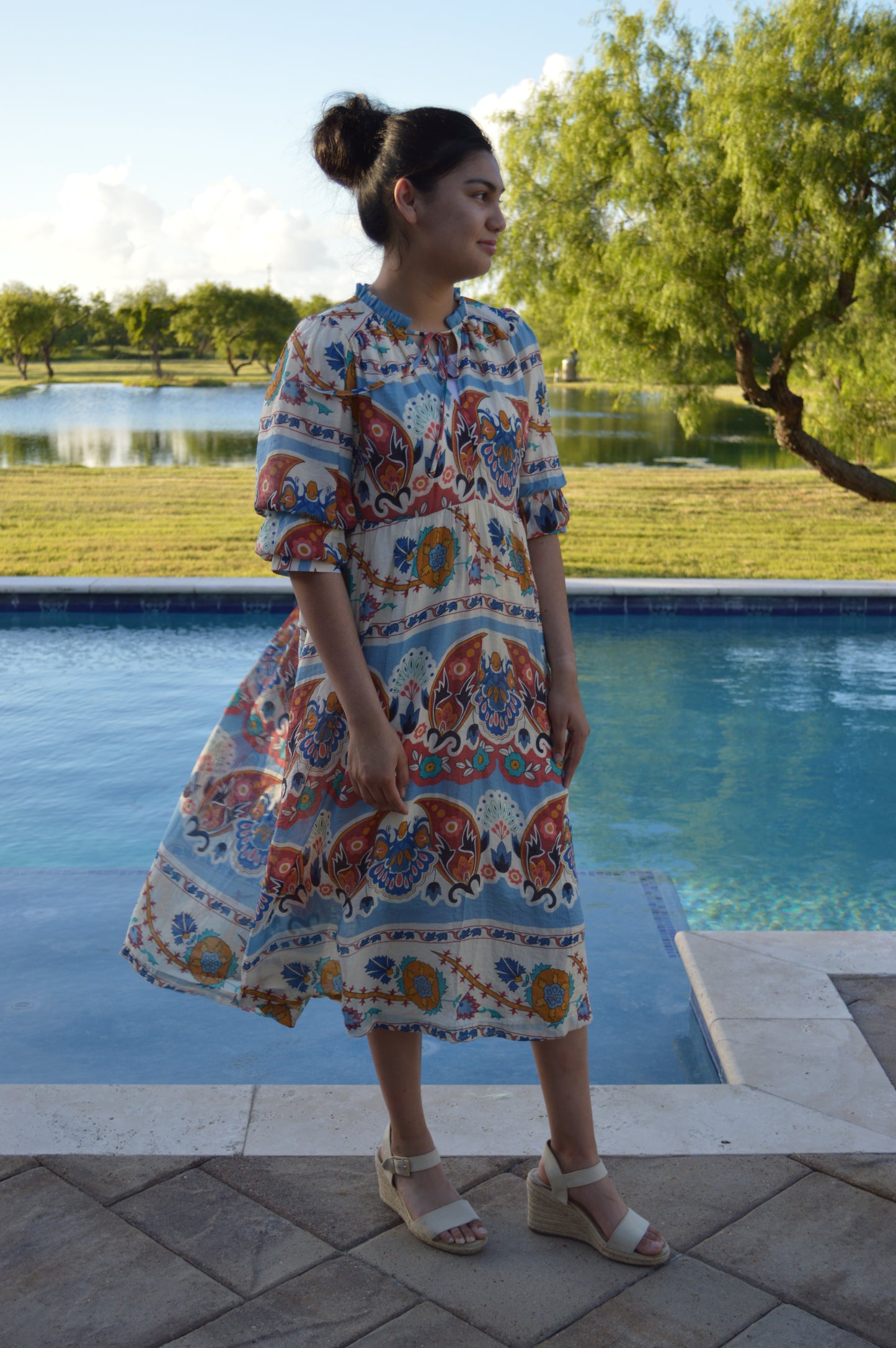 Blue Mosiac Dress