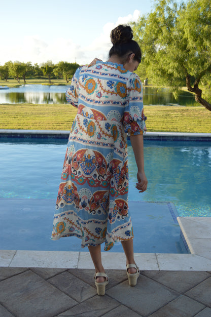 Blue Mosiac Dress