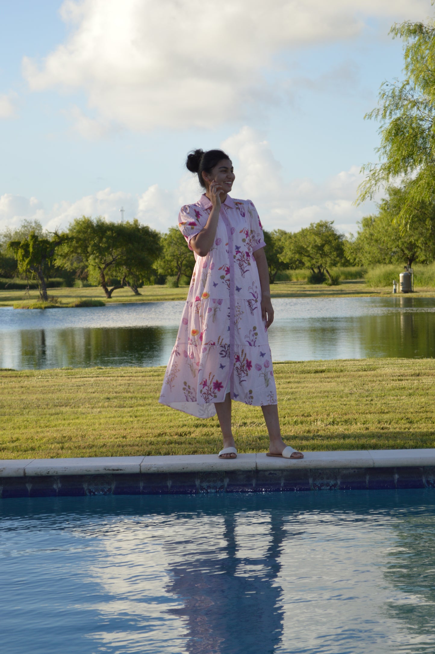 The Plum Bloom Swing Dress