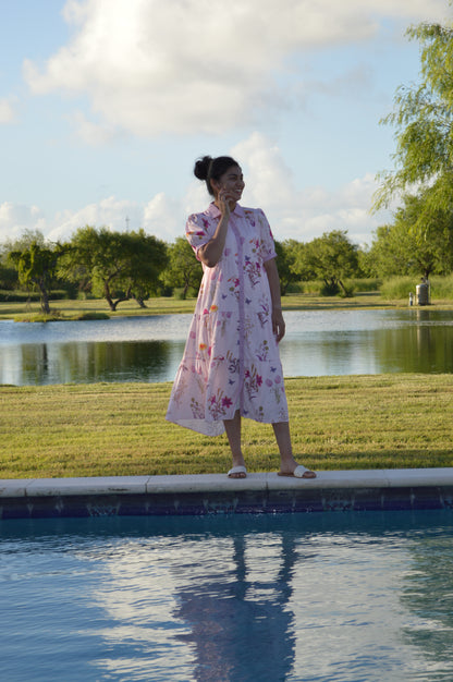 The Plum Bloom Swing Dress