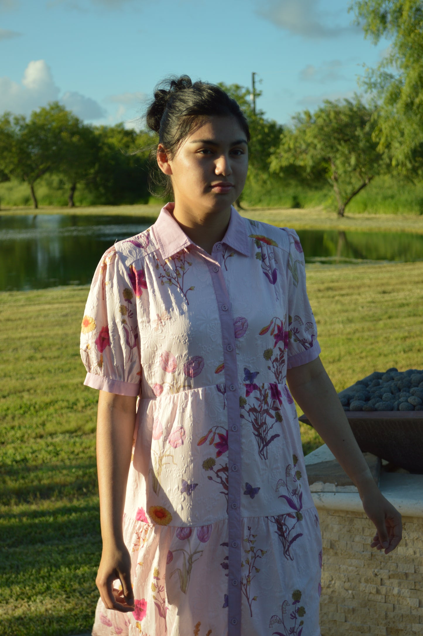 The Plum Bloom Swing Dress