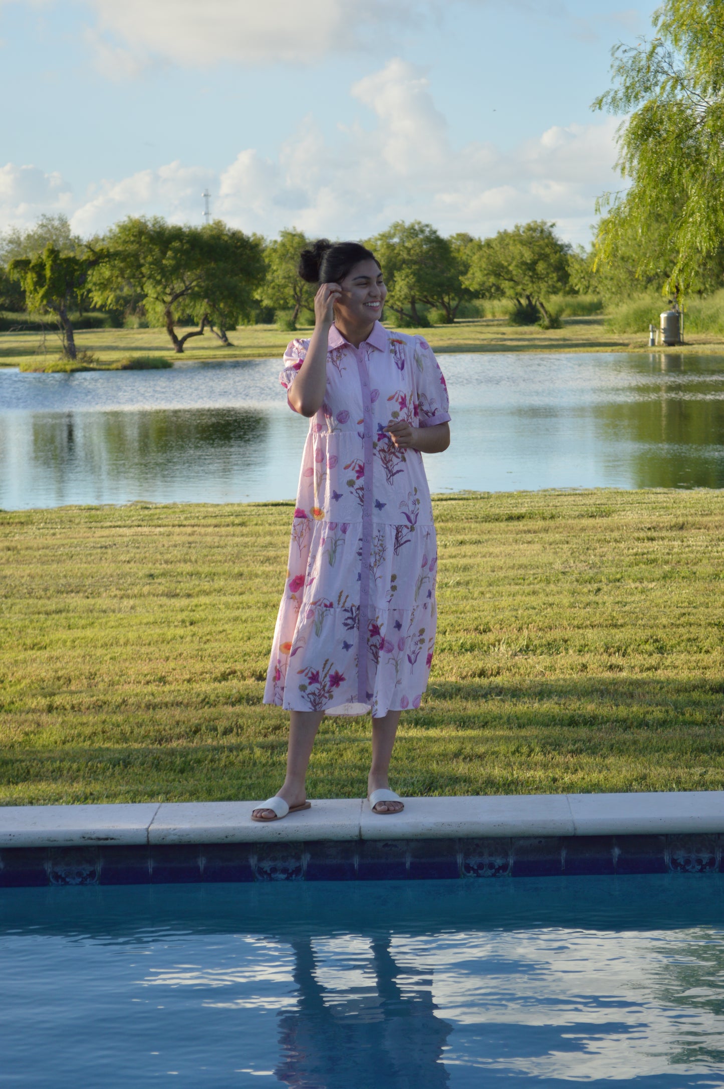 The Plum Bloom Swing Dress
