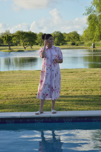 The Plum Bloom Swing Dress