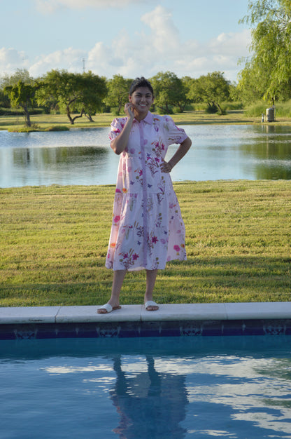 The Plum Bloom Swing Dress