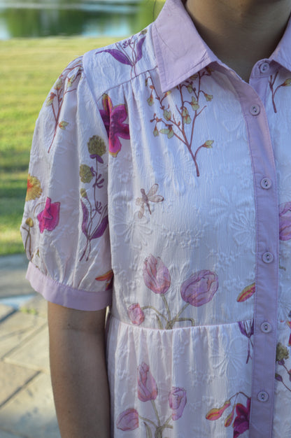 The Plum Bloom Swing Dress