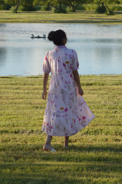The Plum Bloom Swing Dress