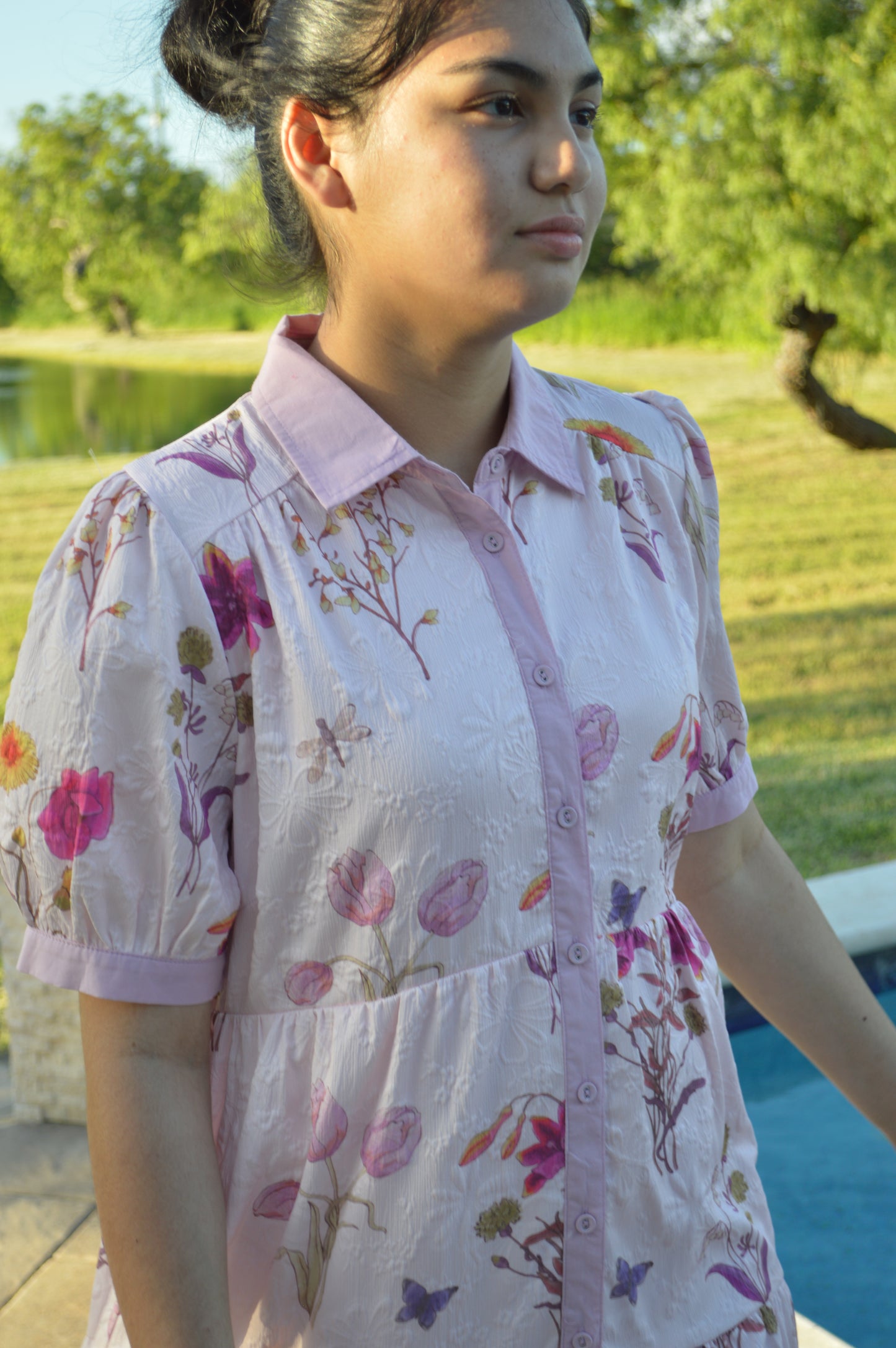 The Plum Bloom Swing Dress