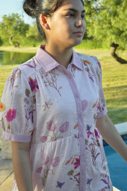 The Plum Bloom Swing Dress